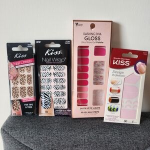 Nail polish strips and designs